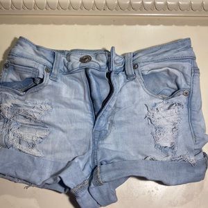 American Eagle Light Blue Jean Shorts